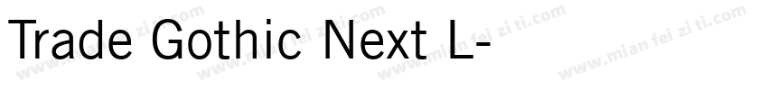 Trade Gothic Next L字体转换